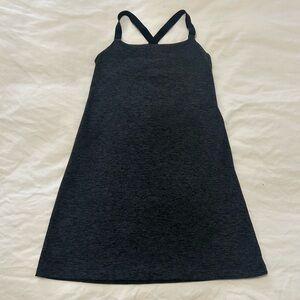 Beyond Yoga Gray Black Space-dye Active Dress with Built In Shorts Size XS